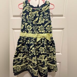 Name it (Children’s Salon) Girl’s Dress. Navy Blue & Yellow. Size 8 years